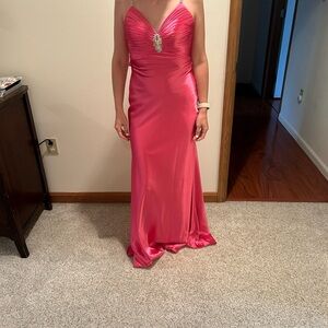 Elegant Pink Evening Gown